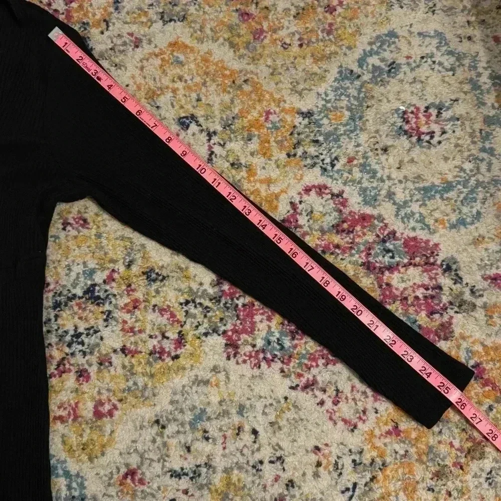 ASOS Black Maxi Dress With Square/Sweetheart  Neckline & Slits Women’s Size 16 - Picture 10 of 12